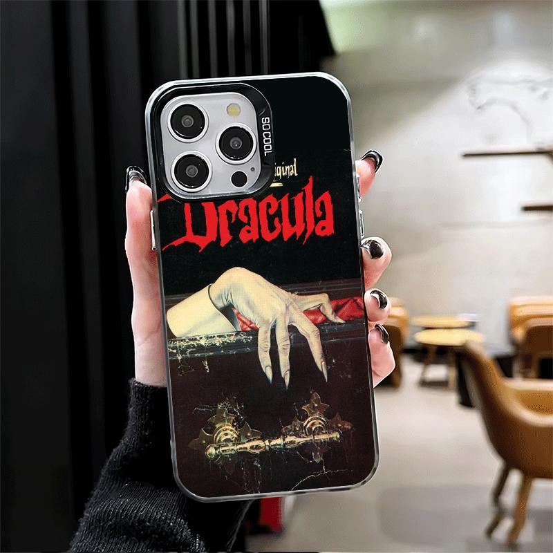 Gothic Vampire Scarlet Art Soft Phone Case for iPhone 15 16 17 Pro Max 17Air 16E 14 Plus 13 12 Mini Shockproof Cover Back Shell