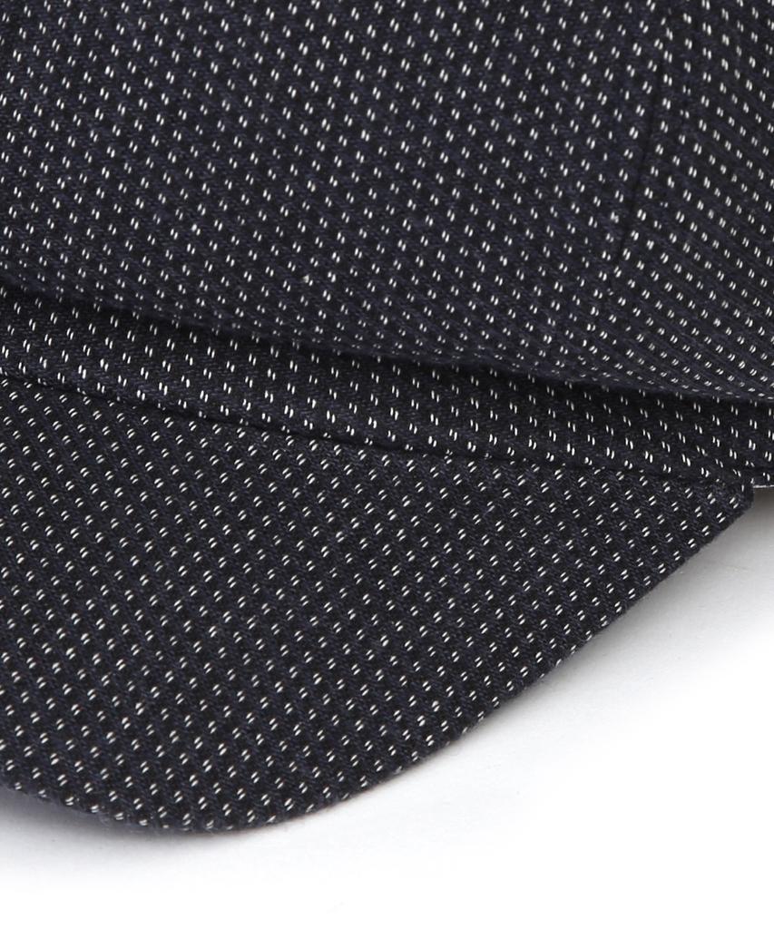 Eondeokeonteulolseutyudio Cotton Hunting Cap Castro Beret / Stitch / Navy