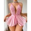 Sexy Lingerie Crotchless Lace Bra And Underwear Set Women Lace Costumes Open Bra Underwear Sexy Dress Women Bodysuit