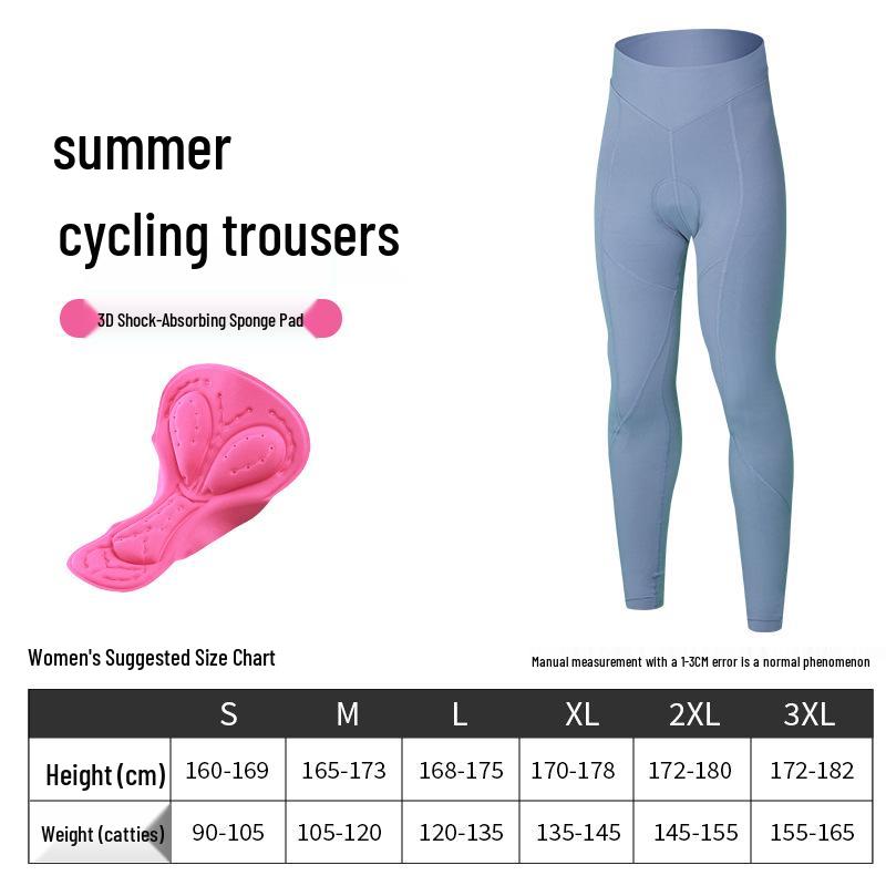 XINTOWN Damen-Radhose, Polyester-Baumwolle, lang, für Sommer, Frühling und Herbst, geeignet für Mountainbiken und Rennradfahren.