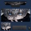 HD Jujutsu Kaisen Leder Mauspads Übergroß Anime Computer Tastaturunterlage Gojo Satoru E-Sport Tischunterlage Jungen Rutschfestes Mauspads