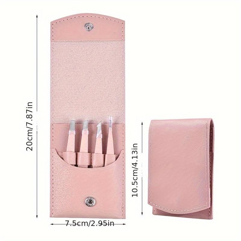 Summer Color 4 in 1 Stainless Steel Eyebrow Tweezers Set Makeup Tools for Eyelash Removal Long Lasting Anti Rust and Easy