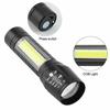 USB Rechargeable Portable Mini COB LED Flashlight Outdoor Hunting Torch with Magnetic Tail Worklight