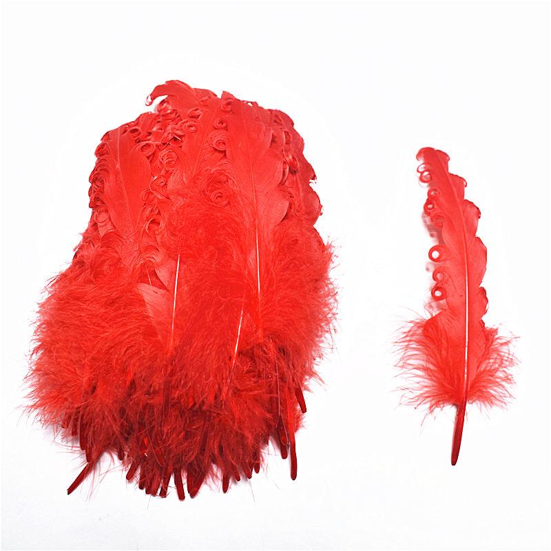 20/100pcs Colorful Curly Goose Feathers for Craftsdiy Jewelry Making Christmas Wedding Centerpiece Hat Plumas Decorativas13-18cm