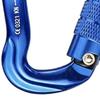 Heavy Duty Carabiner Heavy Duty Aluminum Hooks Metal Mountain Climbing Clips For Rigging Hammocks Pets Ropes Rappelling Training
