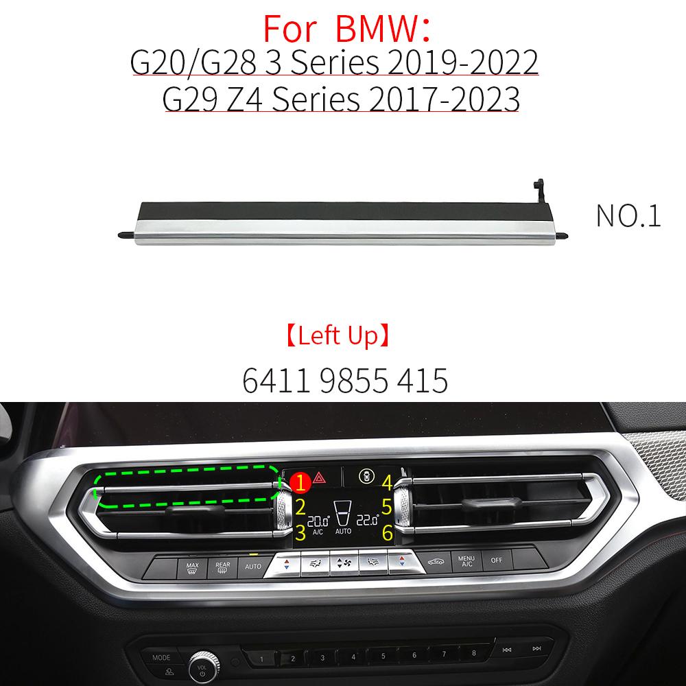 Para BMW G20 G29 G01 Grelha do Difusor de Ar Frontal do Carro Clipe Peças de Acabamento Kits de Reparo da Saída de Ar Condicionado Para BMW Série 3 320 323 X3 Z4 64119855415