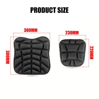 2 Pack Universal Anti Slip 3D Comfort Seat Cushion Motorcycle Comfort Breathable Front Rear Seat Cushion Motorbike Seat Cover