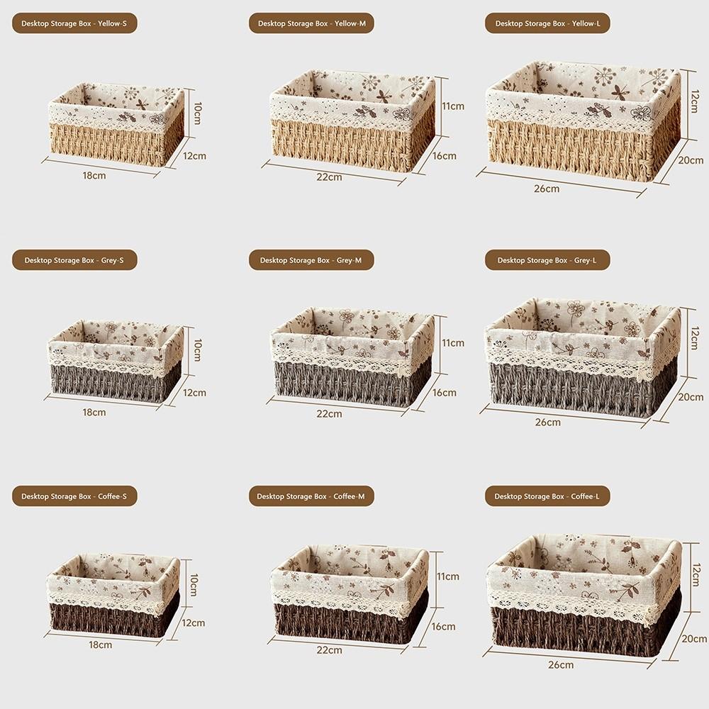 Imitation Rattan Rattan Storage Baskets Vegetable Fruit Multi-Purpose Hand-woven Baskets Home Decoration Storage