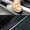4pcs Carbon Fiber Car Door Plate Sill Scuff Cover Anti Scratch Protector Sticker