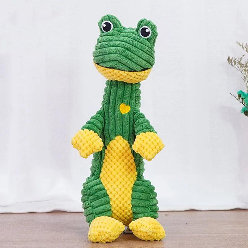 

Squeaky Pet Toys designed for Medium Large Dogs Plush Puppy Big Dog Chew Toys Creatures Shape Dog Accessories Lion Design Dinosaur Pets Supplies As the picture
