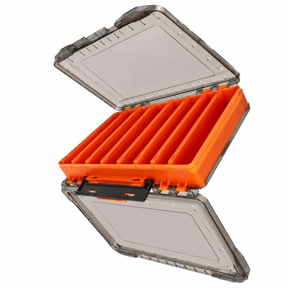 Large Capacity Fishing Tackle Box Double Sided Suitcase Style Lure Box Carp Fishing