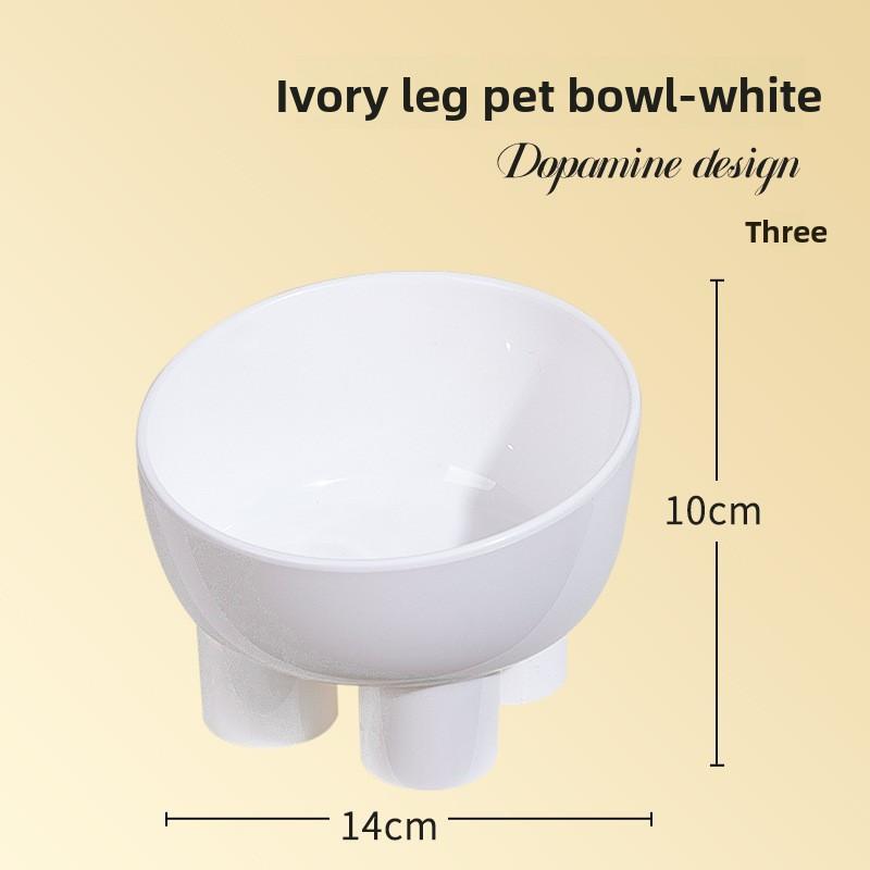 New Macaron-colored Elephant Leg Neck Guard Bowl Cat Food Bowl Cat Bowl Anti-knock Pet Bowl Food Utensils