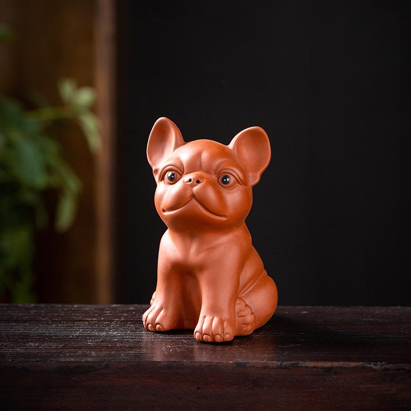 Purple Clay Zodiac Animal Horse Tea Pet Ornament – Cute, Creative Tea Table Dragon Mascot Decoration