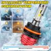 9007 LED Headlights Super Bright CANBUS Bulb 1:1 Mini Size Spotlights Lights for Car With Turbo Fan Automobile Light Bulbs 6000K