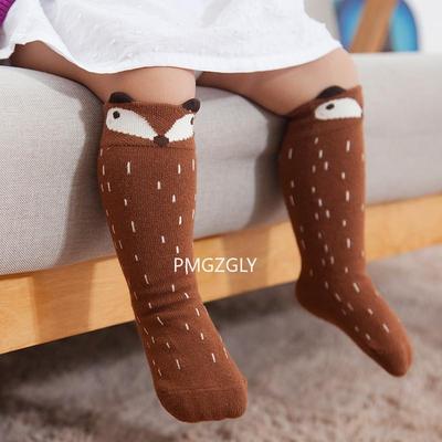 Baby Socks Fox Cat Animal Print Baby Socks  New Cartoon Knee High Long Leg Warmers Boy Girl Children Socks Fashion Socks