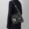 Bag women's autumn and winter new leather bucket bag messenger bag large capacity chain bag commuter shoulder bag