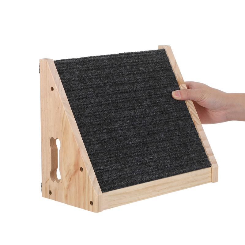 Wooden Dog Ramp for Beds Sofas Stairs Senior Pets Medium Large Dogs Non-Slip Comfort Compact Indoor Use 11.79x9.82x5.89in