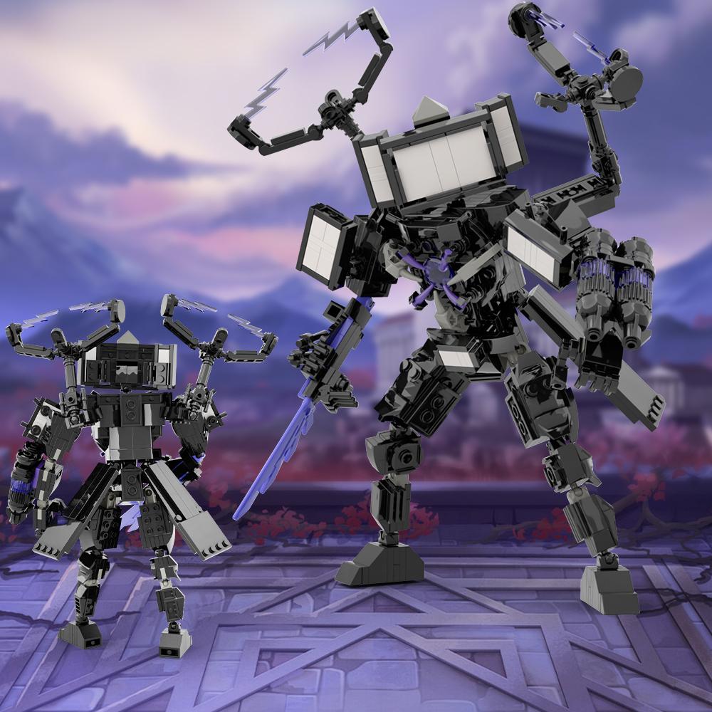 Christmas Toys Skibidi Toilet The Audio Man and TV Titan Man Speakerman Moc Building Blocks For Toys DIY Bricks Toy Set