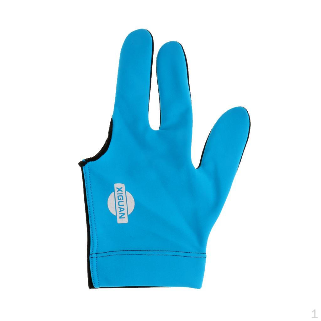 

Left Hand 3 Finger Pool Snooker Cue Billiard Shooters -Blue