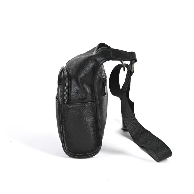 Classic & Trendy Men's Genuine Top-Layer Cowhide Messenger Bag - Soft, Stylish, Minimalist Commuting Shoulder Backpack