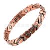 Magnetic Copper Bracelet With Sparkling Zirconia Stones Geometric Cross Womens Fashion Jewelry