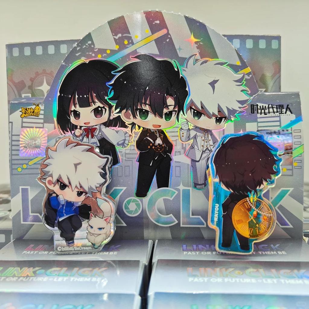 Genuine Link Click Card Acrylic Standing Board ThroughClamp Time Serie Version Animation Cartoon Peripheral Toys