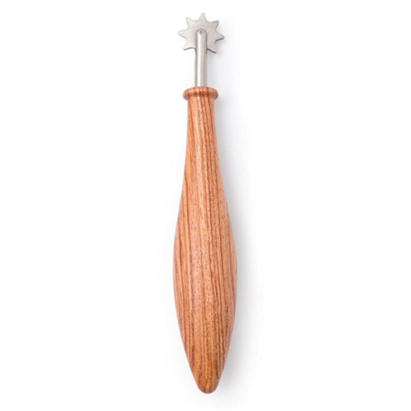 

HHO-Clay Roller Printing Lace Tool Serrated Edge Sewing Effect Indentation, Wavy Edge Divider& Pottery Cutting Functionality
