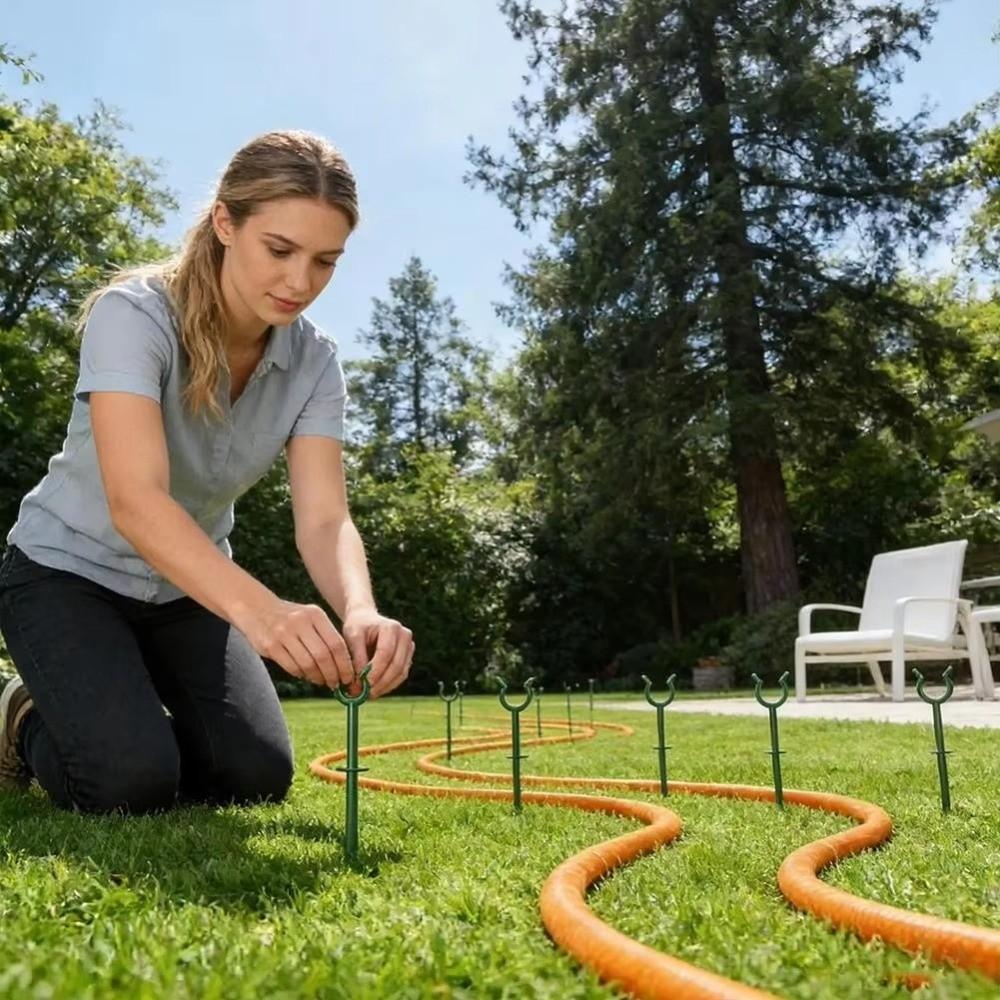 10PCS Stable Garden Hose Holder Multipurpose Plant Protection Holder Plant Irrigation