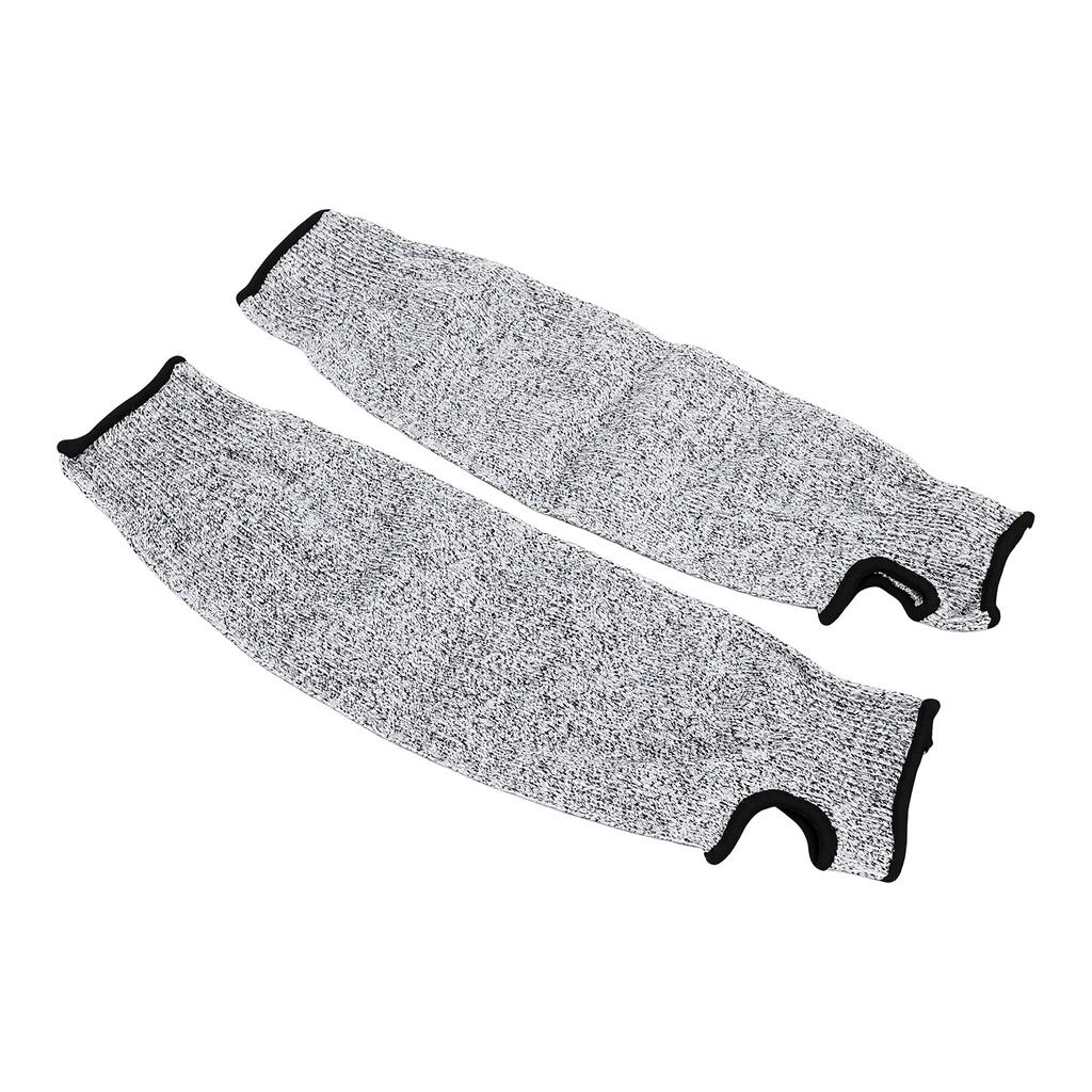 Cut Resistance Arm Sleeves 5 HPPE Anti Cut Protective Sleeve 42cm Length for Glass Processing Metal Stamping