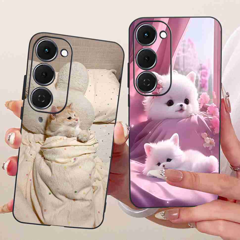 For Tecno Spark 40 Pro+ 4G Case KM7 Stylish Cartoon Painting Silicone TPU Back Cover For Tecno Spark 40 Pro+ Plus 4G Phone Cases