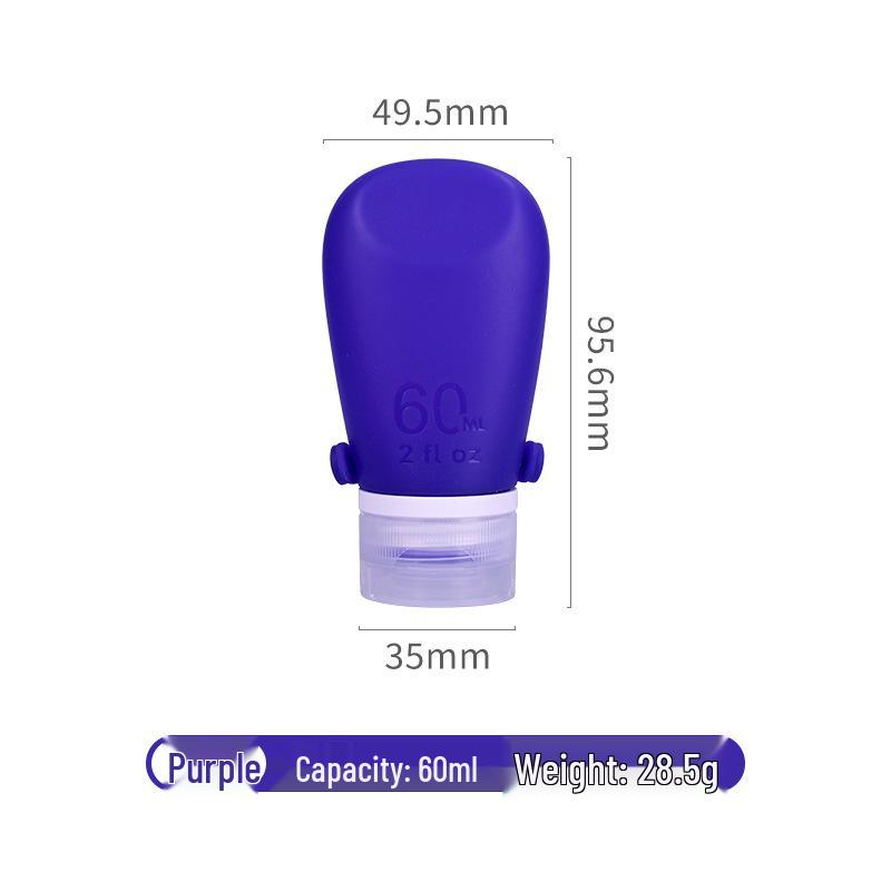 Bottiglie Ricaricabili in Silicone da Viaggio - A Prova di Perdite per Bagnoschiuma, Shampoo e Lozione
