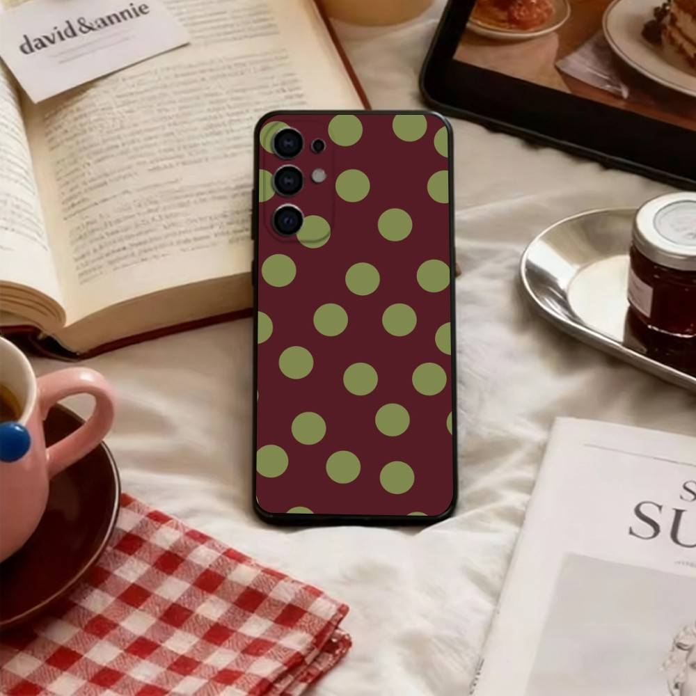 Linear Dot Pattern Phone Case For Samsung S25,S24,S21,S22,S23,S30,Ultra,S20,Plus,Fe,Soft Black Cover