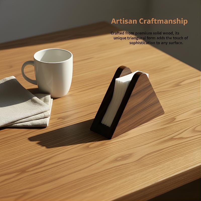 Wood Tissue Holder Decorative 1 Piece Wooden Tissue Dispenser For Kitchen Tabletop Living Room Durable Space Saving Design