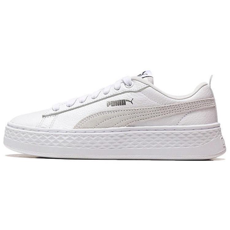New PUMA Smash Platform Low 'White' Women's 366487-06