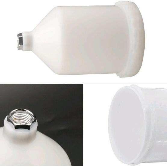 Riloer Paint Gun Cup, 600mL / 600cc Container Cup with ?16 Thread, Fit for Most HVLP Gravity Feed Spray Guns