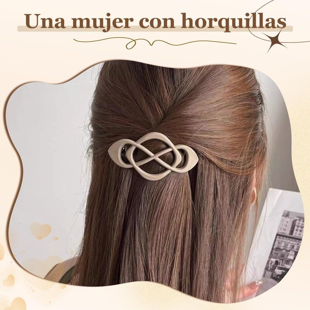 4 Pack Vintage Franse Klemmetjes voor Haar, 2026 Nieuwe Haarclip Accessoires voor Vrouwen, Sterke Houding Geen Slip Styling (Stijl A)