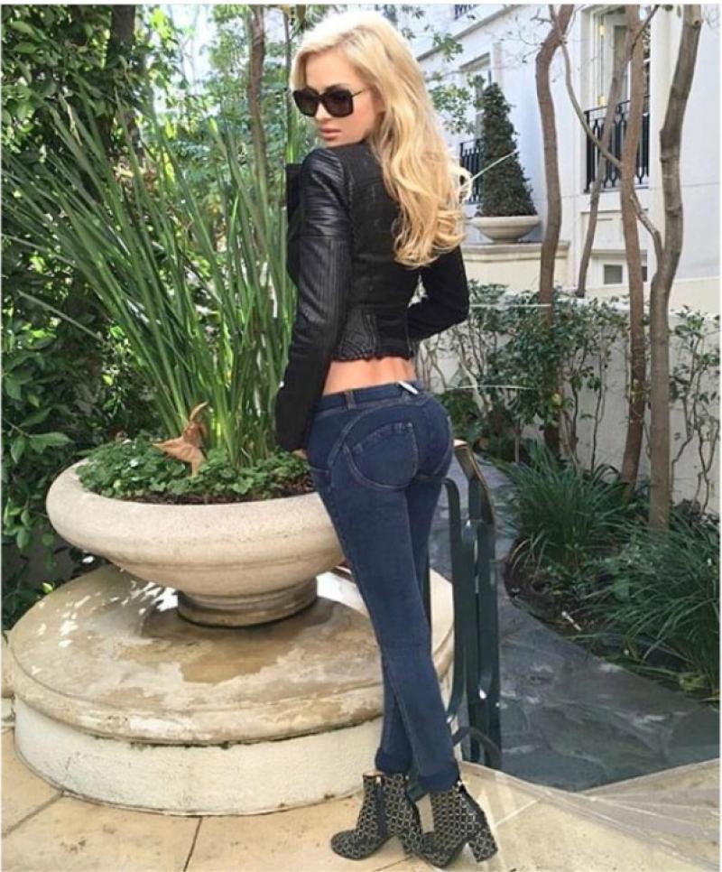 Honey Comfort Mid-Waist Stretch Butt-Lifting Yoga Jeans