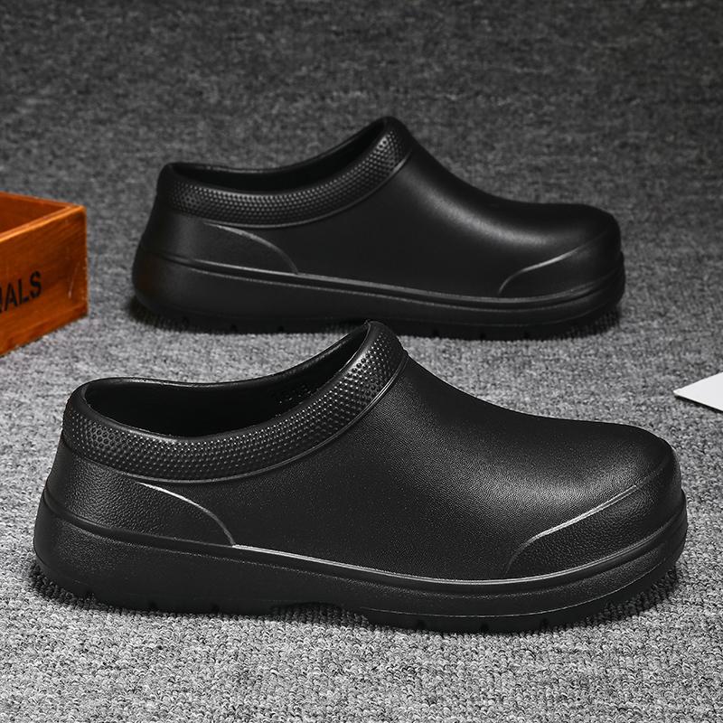 Fashion Summer Chef Shoes Anti Slip and Oil Proof Work Shoes Lazy Slippers Casual Trendy Slipper One Step Fashion Garden Shoes For Beach