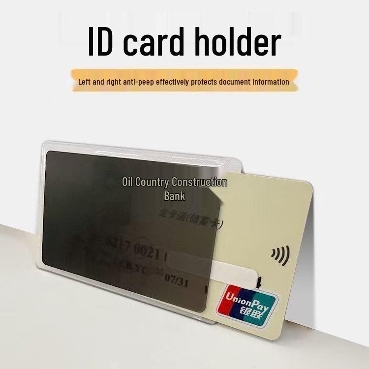 Anti-Peep & Demagnetization Protective Sleeve for Bank/Credit Card & Pet/ID Card