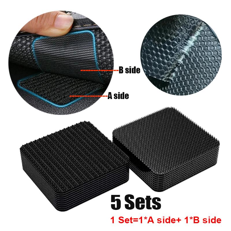 

20pcs Carpet Mat Fixing Stickers Universal Self Anti-Slip adhesive Fastener Car Floor Mat Sofa Bed Sheet Retention Tape