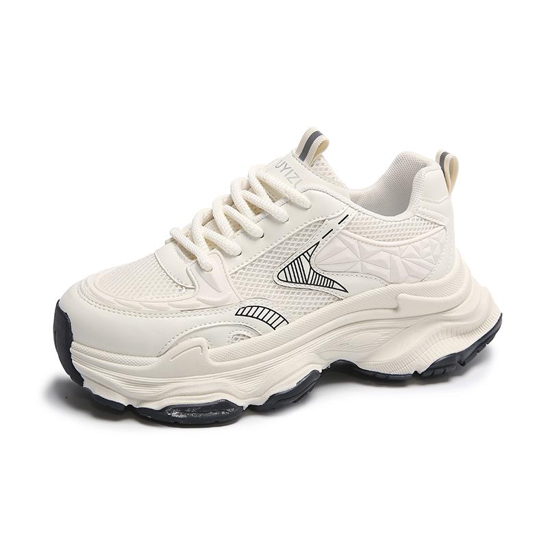 Thick Soles High Height Summer Women's Shoes with Round Toe Straps Sneakers Retro Breathable Mesh Casual Shoes Zapatillas Mujer