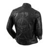 Vintage Motorrad Biker Jacke Männer Echtes Rindsleder Leder Herbst Winter Mantel Liner Abnehmbare Reiten Kleidung