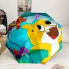 Cartoon Shark Dance Party Umbrella 8-Frame for Travel, camping, Casual Lightweight Portable Umbrella, Essential for every family Holidays Gift