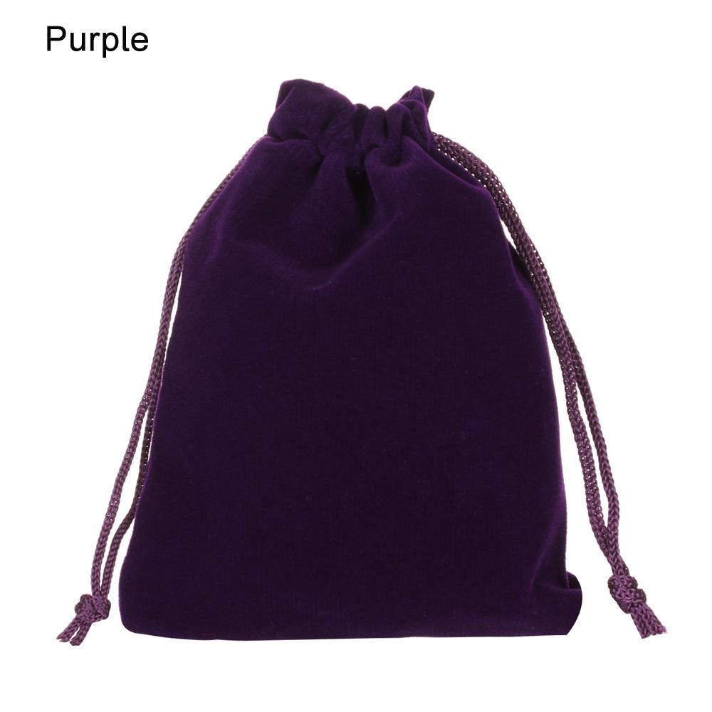 1PC New 12Colors Small Velvet Drawstring Pouch Bag Durble Christmas/Wedding Gift Bags Beauty Dice Storage Portable10x12cm