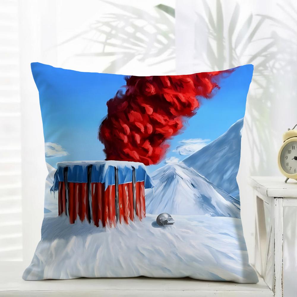 

Minimal Casual daily Game PPUBG Cushion Cover Daily Washable Linen Pillowcase Soft for Sofa Bed Home Room Decor 30x30cm