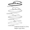 4pcs Hip Hop Men's Bracelets,Stainless Steel Silver Gold Black Color Twist Rope Chain Wristband,Trendy Cuban Link Chains Gift