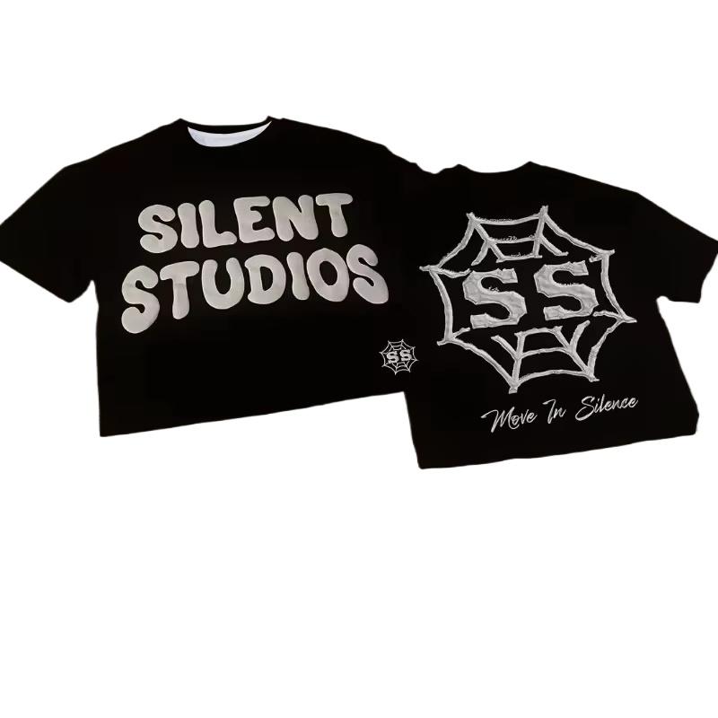 

Trendy Brand Letters Cartoon 3D Print Oversized Short-sleeved Men Y2k Harajuku Hip-hop Retro Loose Casual T-shirts for Gangster 4XL