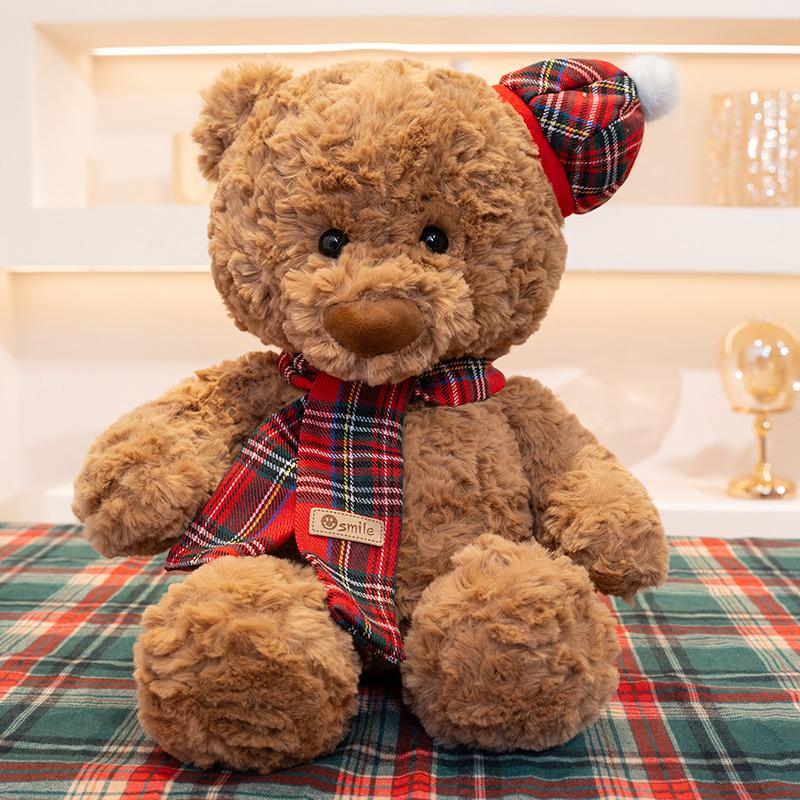 Cute Rose Teddy Bear Plush Toy Bear Doll Valentine's Day Gift Doll Girl Birthday Gift Pillow