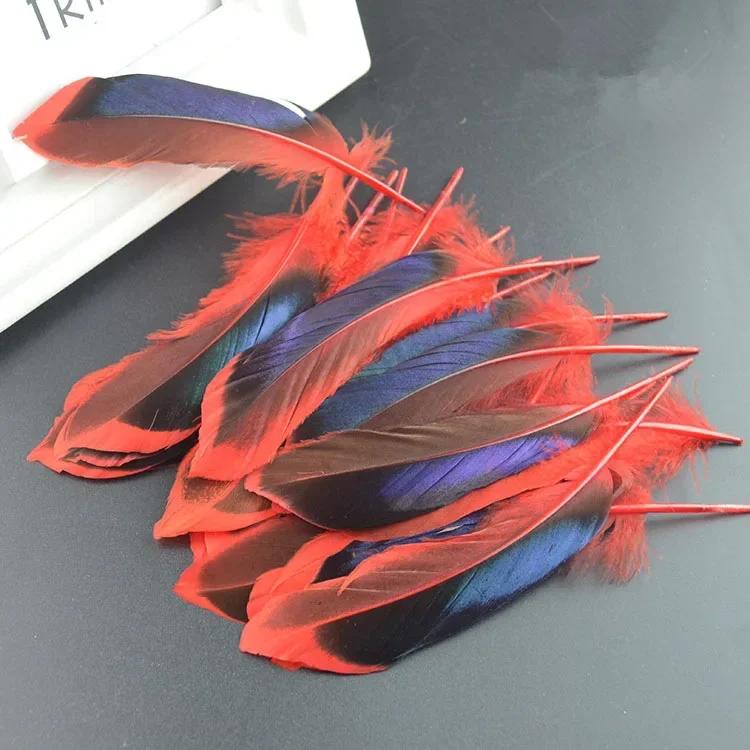 

Красочные утиные перья для рукоделия Натуральные перья Ловец снов Товары для рукоделия Аксессуары для рукоделия Свадебные украшения 100 Pcs красный