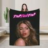 TINI STOESSEL Futttura Tour Fleece Blankets Singer Awesome Throw Blankets for Bed Sofa Couch 200x150cm Bedspreads